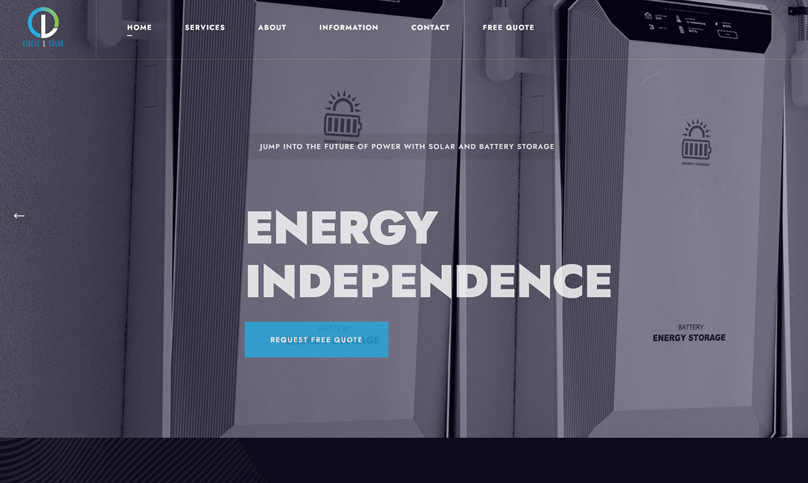 Circle L Solar website design