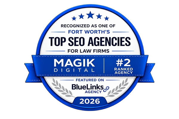 BlueLinks 2026: number 2 among Fort Worth top SEO agencies for law firms